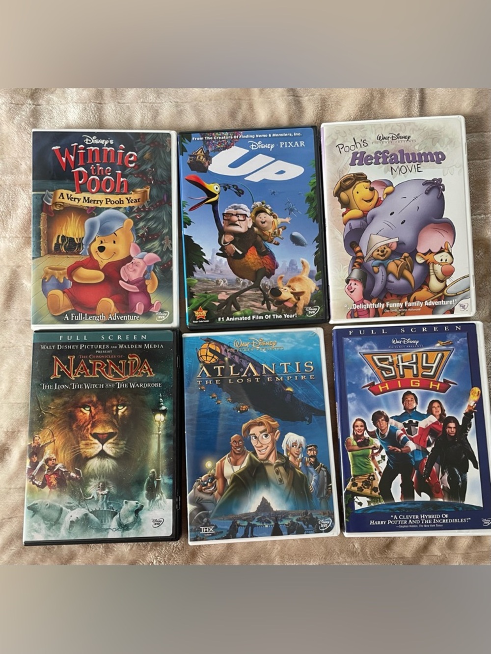 Walt DISNEY/PIXAR DVD Kids Children Movies (LOT OF 6)